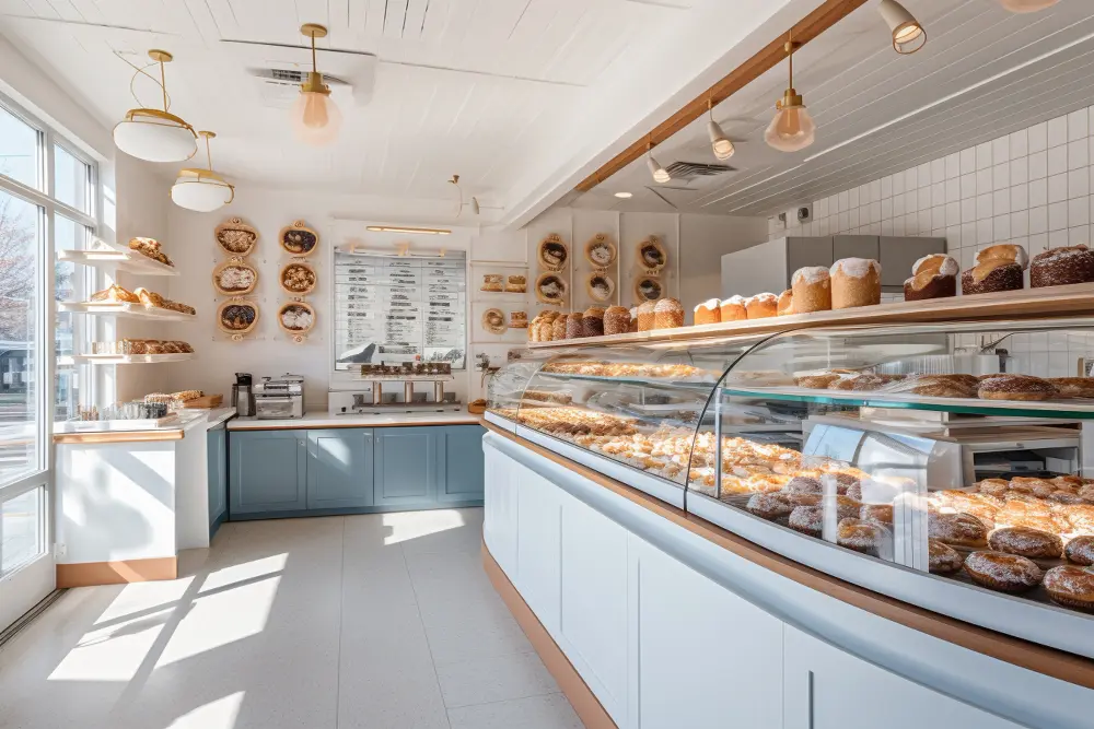 Imagem do interior de uma padaria